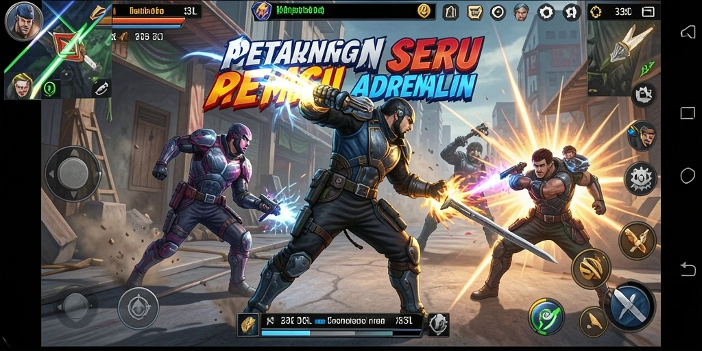 Tampilan screenshot 33L dengan aksi pertempuran yang mendebarkan.