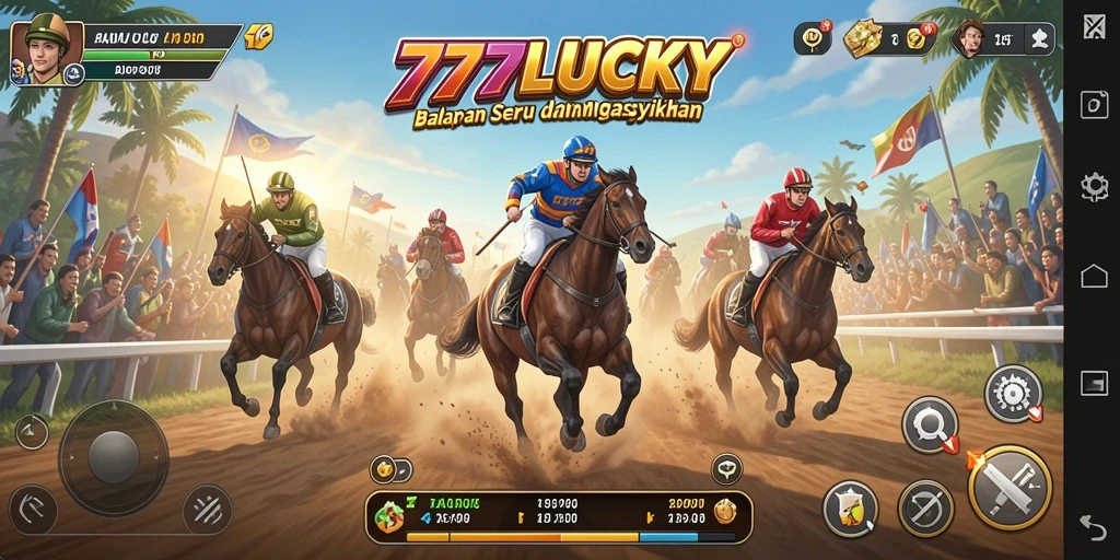 Gameplay Racing seru dan mendebarkan di 777LUCKY.