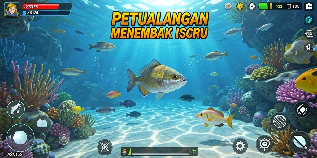 Tampilan gameplay menarik dari game Tembak Ikan.