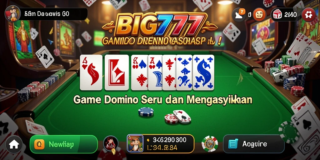 Gameplay seru dan interaktif dari BIG777 yang memikat pemain domino.