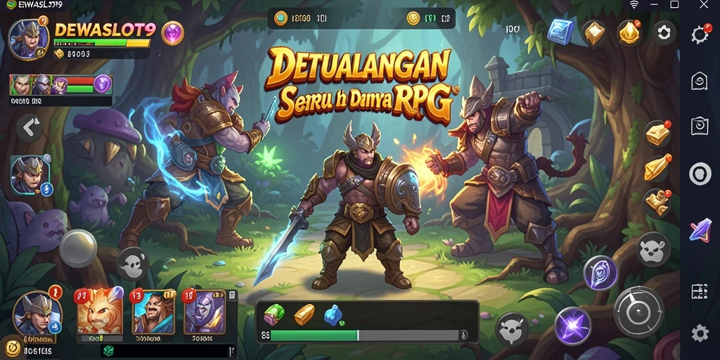 Gameplay menawan DEWASLOT99 dalam petualangan RPG.