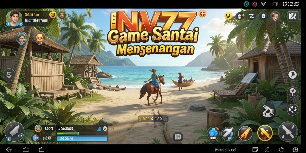 Tangkapan layar yang menunjukkan gameplay santai dan menyenangkan NV77.