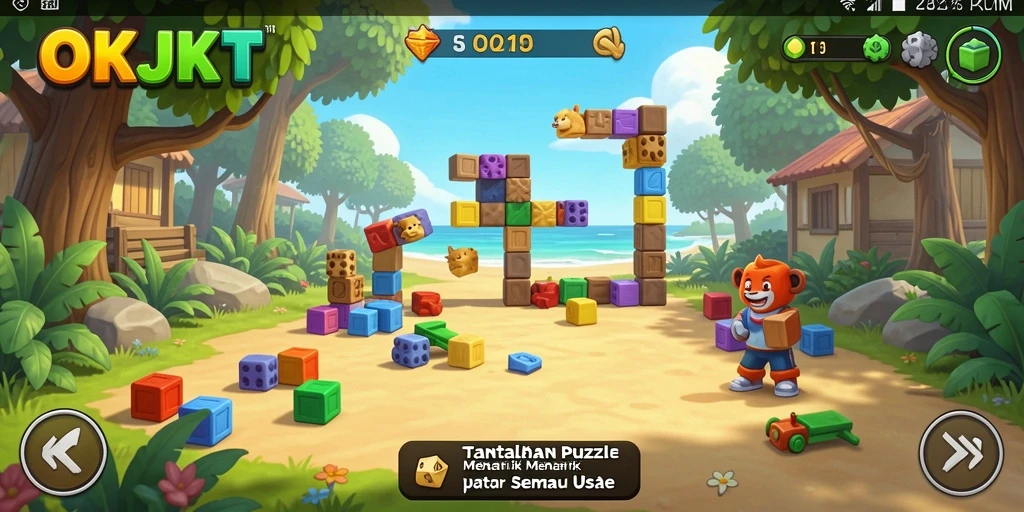 Screenshot menunjukkan gameplay OKJKT yang menantang dan menarik.
