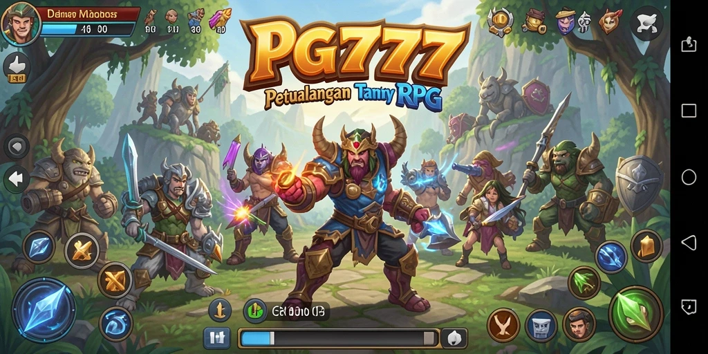 Tampilan gameplay RPG yang mendebarkan dan interaktif.
