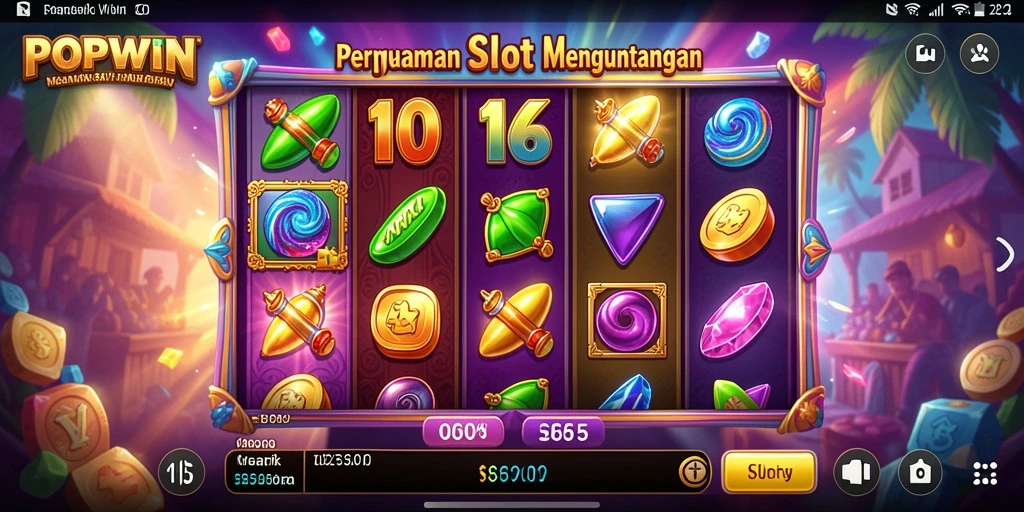 Tampilan menarik dari gameplay Slot POPWIN yang seru.