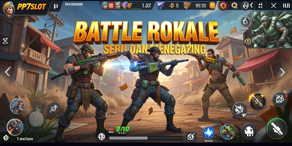 Tampilan gameplay intens dari PP7SLOT saat bertempur di medan perang.