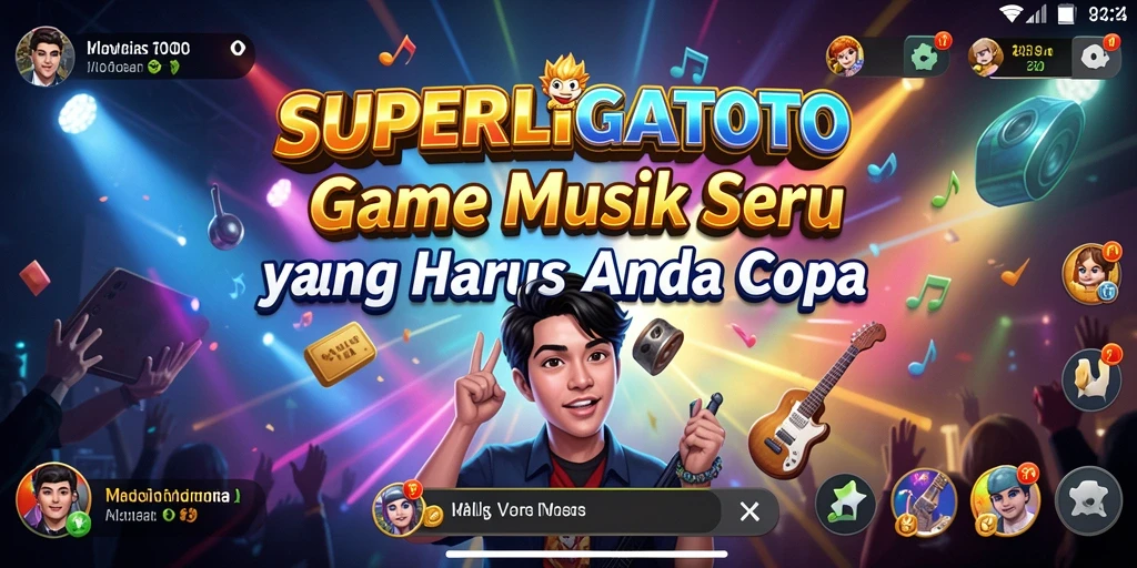 Tampilan permainan SUPERLIGATOTO yang menarik dan interaktif.