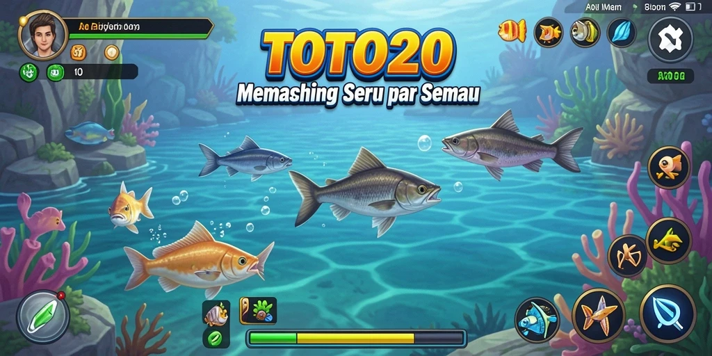 Menampilkan gameplay Fishing yang seru dan menantang di TOTO20.