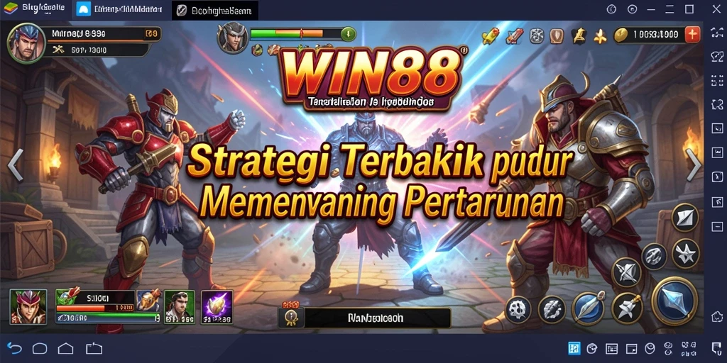 Tangkapan layar dari gameplay strategis di WIN88.